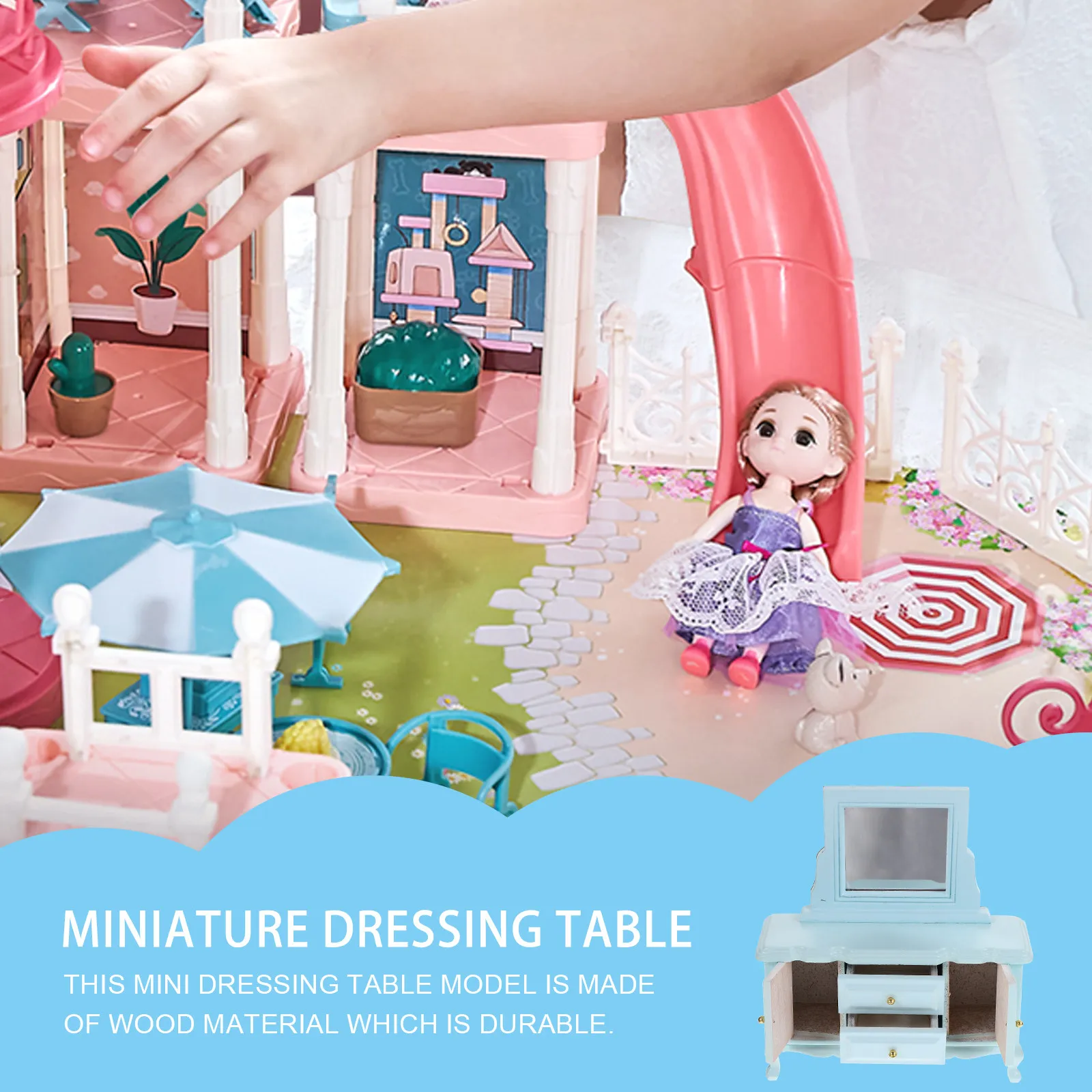Wooden Miniature Dressing Table Adornment Lifelike Special Shape Suitable for Mini Apartment Decoration Kids Home Art
Wooden Miniature Dressing Table Adornment Lifelike Special Shape Suitable for Mini Apartment Decoration Kids Home Art