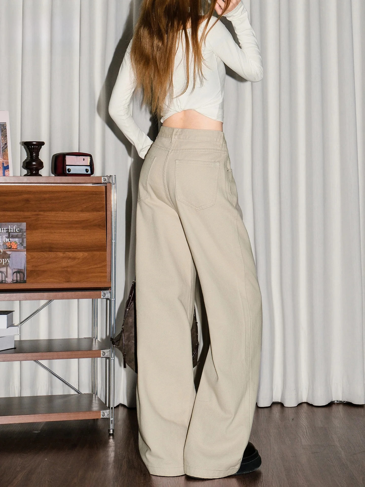 American Style Vintage Lazy Wide Leg Jeans Women's Loose Design Summer Casual High Waist Straight Cut Pants Floor Length
American Style Vintage Lazy Wide Leg Jeans Women's Loose Design Summer Casual High Waist Straight Cut Pants Floor Length