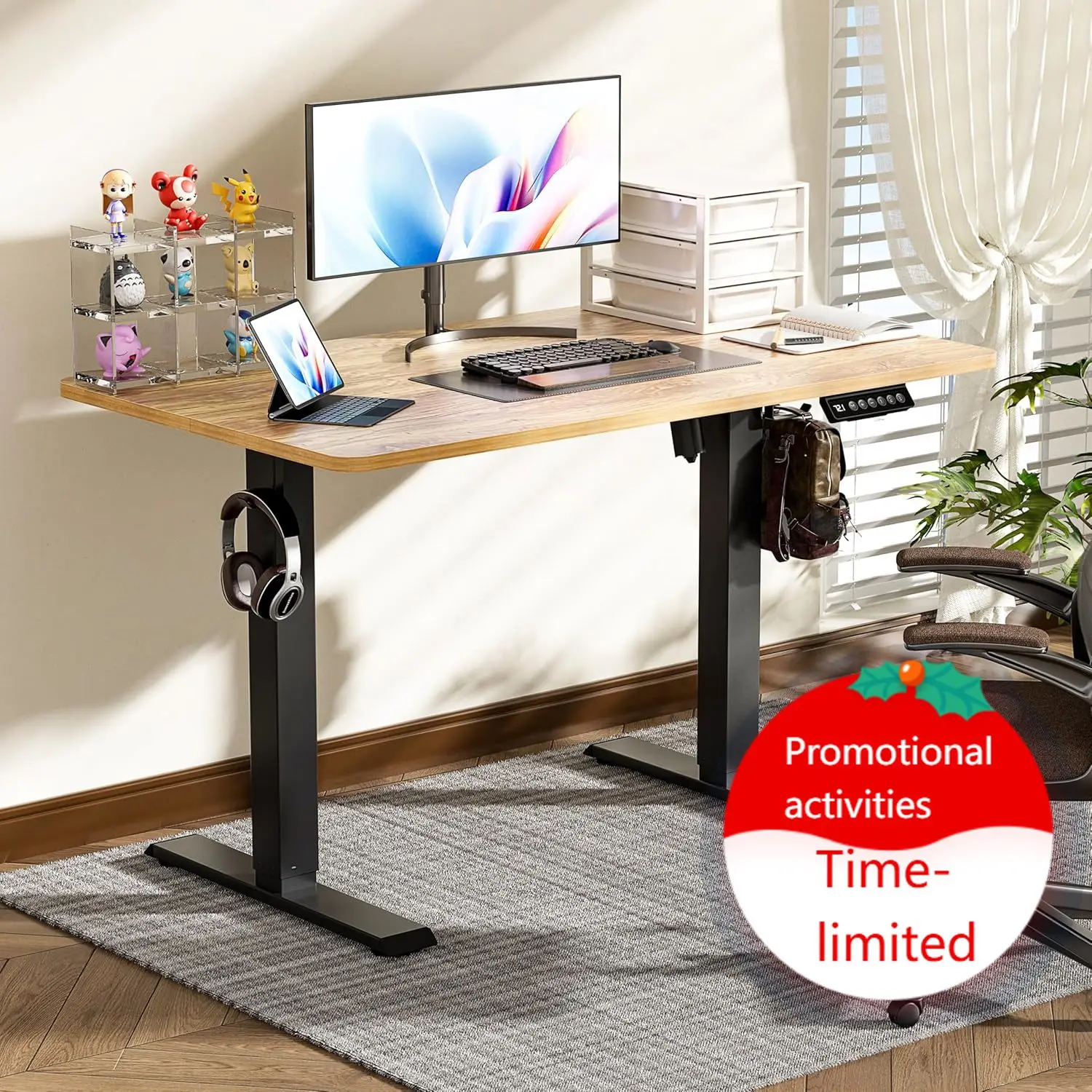 40x24 Inch Electric Standing Desk with Memory Presets, Quiet Motor Height Adjustable Stand Up Desk for Home Office & Gaming, Erg
40x24 Inch Electric Standing Desk with Memory Presets, Quiet Motor Height Adjustable Stand Up Desk for Home Office & Gaming, Erg