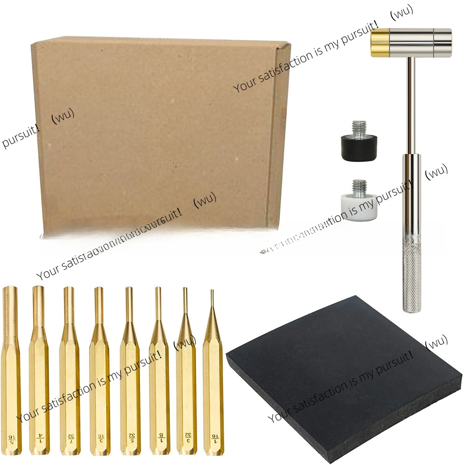 12 Piece Brass Punch Set, Hammer Bench Block Kit
12 Piece Brass Punch Set, Hammer Bench Block Kit