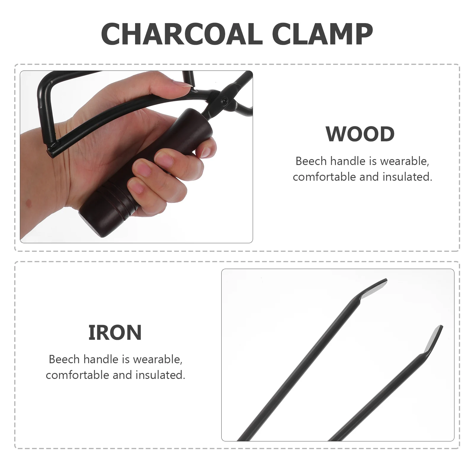 1Pcs Barbecue Charcoal Clip Lengthened Iron Tong High Friction Grip for Bbq Camping Grilling Firewood Handling Long Handle
1Pcs Barbecue Charcoal Clip Lengthened Iron Tong High Friction Grip for Bbq Camping Grilling Firewood Handling Long Handle