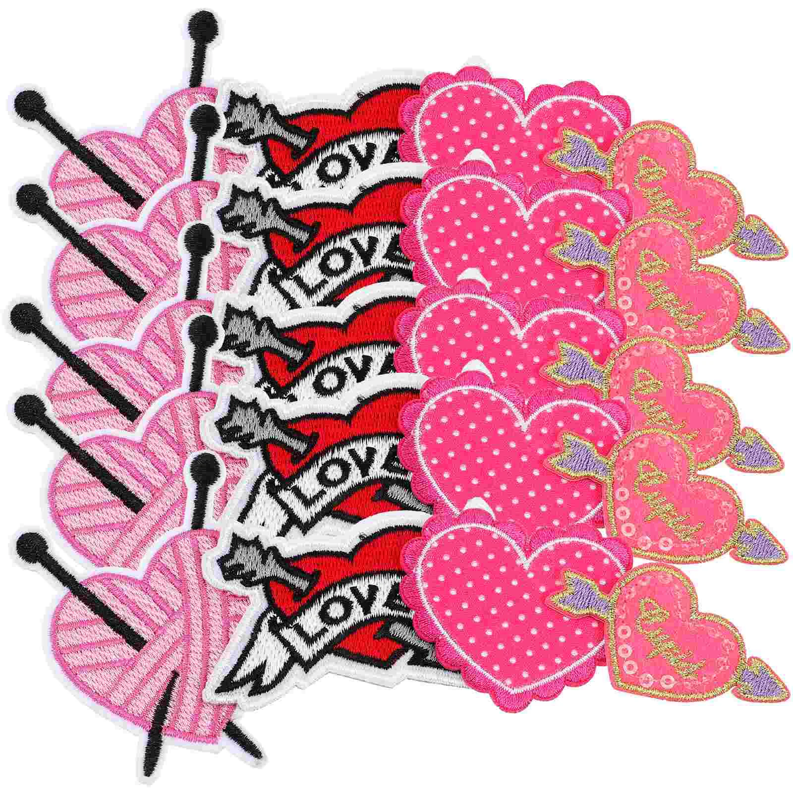20 Pcs Clothing Accessories Heart Applique DIY Patches Iron Clothes Polyester Embroidered
20 Pcs Clothing Accessories Heart Applique DIY Patches Iron Clothes Polyester Embroidered