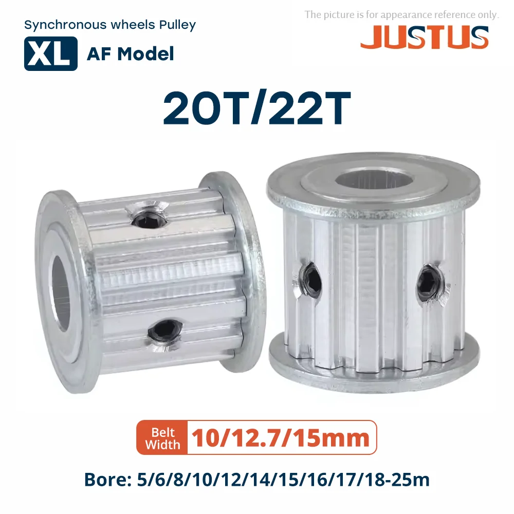 XL AF Type 20Teeth 22Teeth Synchronous Wheel Bore 4/5/6/6.35/8/10-20mm for 10/12.7/15mm Width Timing Belt Used In Linear Pulley
XL AF Type 20Teeth 22Teeth Synchronous Wheel Bore 4/5/6/6.35/8/10-20mm for 10/12.7/15mm Width Timing Belt Used In Linear Pulley