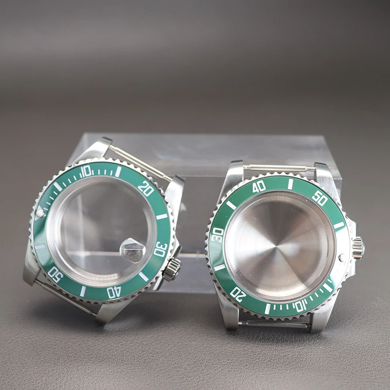 40mm Silver Watch Case With Sapphire Crystal Water Resistance For SUB Seiko NH34 NH35 NH36 NH38 4R36 Miyota8215 ETA2824 Movement
40mm Silver Watch Case With Sapphire Crystal Water Resistance For SUB Seiko NH34 NH35 NH36 NH38 4R36 Miyota8215 ETA2824 Movement