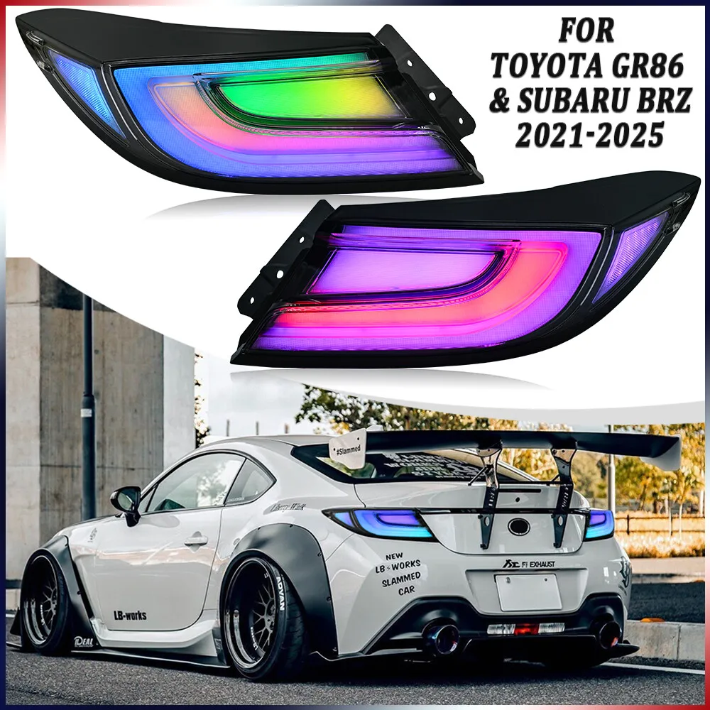 1 пара цветных светодиодных указателей поворота RGB для Toyota GR86 Subaru BRZ 2-го поколения 2021-2025, задние стоп-сигналы в сборе Plug and Play
1 пара цветных светодиодных указателей поворота RGB для Toyota GR86 Subaru BRZ 2-го поколения 2021-2025, задние стоп-сигналы в сборе Plug and Play