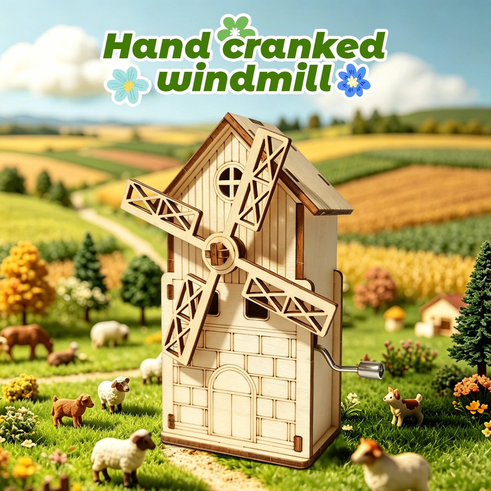 3d wooden puzzle Hand Windmill music box You are my sunshine Handmade Assembly Model kit Holidays birthdays Christmas gifts
3d wooden puzzle Hand Windmill music box You are my sunshine Handmade Assembly Model kit Holidays birthdays Christmas gifts