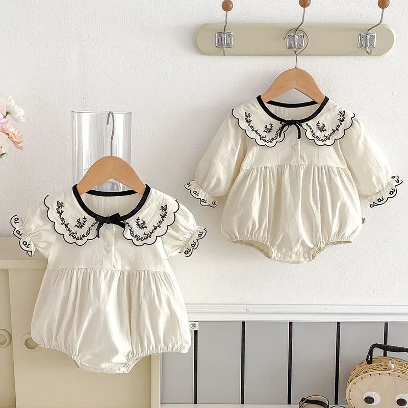 2025 New Spring Toddler Baby Girl Romper Long Sleeved Cotton Embroidery Newborn Baby Girl Jumpsuit 0-24M Baby Girl Clothing
2025 New Spring Toddler Baby Girl Romper Long Sleeved Cotton Embroidery Newborn Baby Girl Jumpsuit 0-24M Baby Girl Clothing