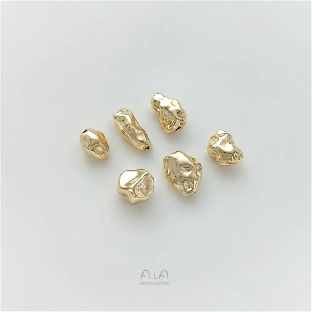 14K gold coated irregular shaped stone beads, irregular separated beads, Baroque style pearl chain jewelry accessories
14K gold coated irregular shaped stone beads, irregular separated beads, Baroque style pearl chain jewelry accessories
