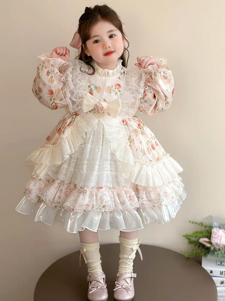 Girls' Lolita puffy dress Children's princess dress Autumn spring long sleeve for baby girls birthday dress one year old dress
Girls' Lolita puffy dress Children's princess dress Autumn spring long sleeve for baby girls birthday dress one year old dress