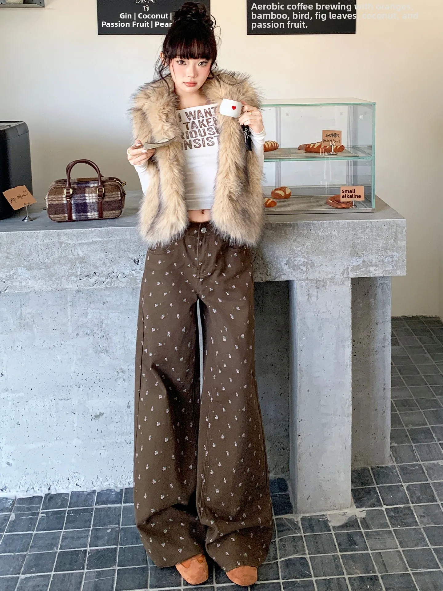 Retro Fleece Lined Wide Leg Denim Jeans Women's Brown Cargo Pants Winter New Style Low Waist Flared Trousers Casual Cotton
Retro Fleece Lined Wide Leg Denim Jeans Women's Brown Cargo Pants Winter New Style Low Waist Flared Trousers Casual Cotton