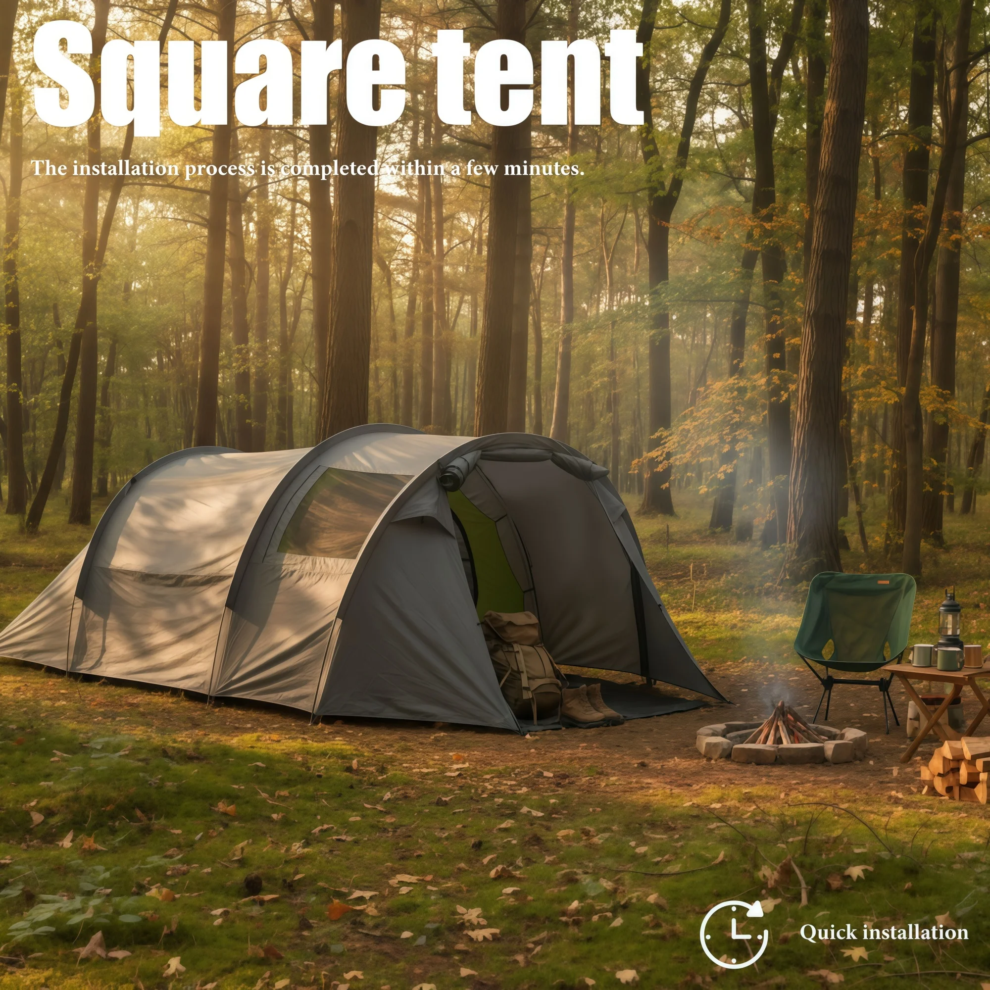 Spacious Camping Tent Easy to Set up for Spring Family Outings Holiday Gatherings - Ideal Outdoor Accommodation
Spacious Camping Tent Easy to Set up for Spring Family Outings Holiday Gatherings - Ideal Outdoor Accommodation