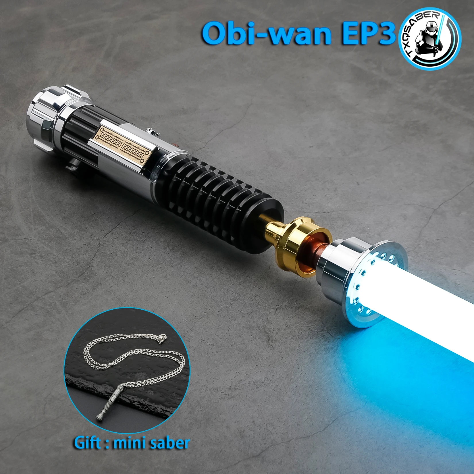 Obi Wan Kenobi EP3 TXQSABER Jedi RGB Neopixel Lightsaber Heavy Dueling Sword Smooth Swing Metal Hilt SD Card Bluetooth
Obi Wan Kenobi EP3 TXQSABER Jedi RGB Neopixel Lightsaber Heavy Dueling Sword Smooth Swing Metal Hilt SD Card Bluetooth