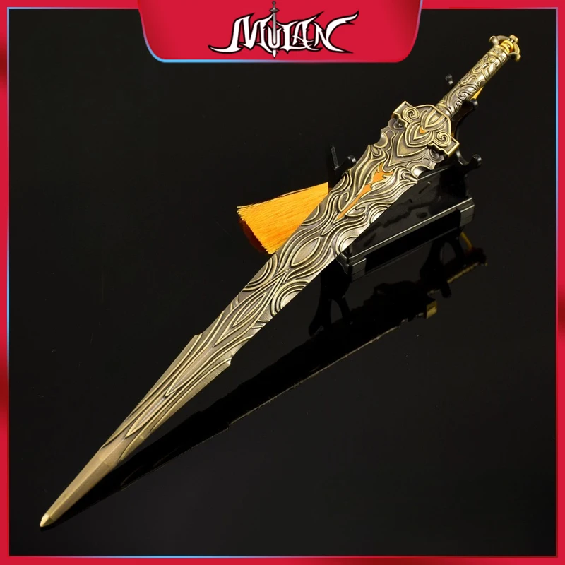 30 CM Perfect World Anime Peripherals Da Luoxian Sword Metal Model Collectible Desk Ornaments Creative Birthday Gift Boy Toy
30 CM Perfect World Anime Peripherals Da Luoxian Sword Metal Model Collectible Desk Ornaments Creative Birthday Gift Boy Toy