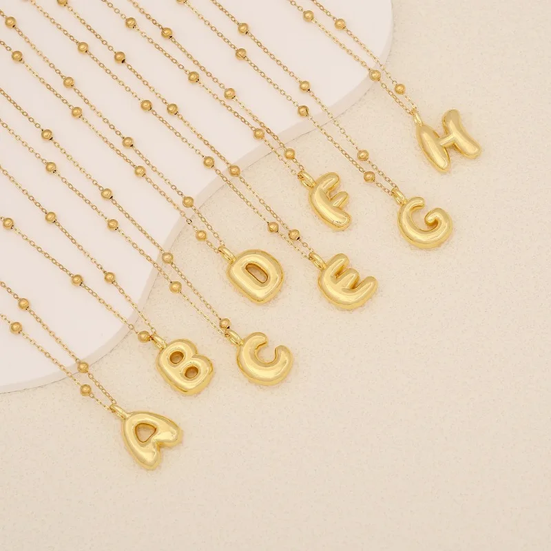 Suitable for Daily Wear Gold Personalised Unique Stainless Steel Necklace 26 English Letters Pendant Chain Women's Accessories
Suitable for Daily Wear Gold Personalised Unique Stainless Steel Necklace 26 English Letters Pendant Chain Women's Accessories