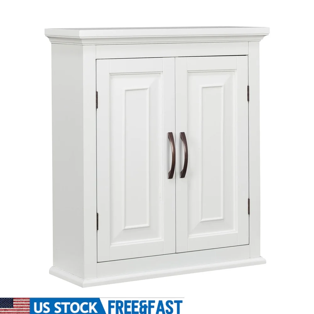 St James Two Door Wall Cabinet Adjustable Shelves Freestanding Storage Organizer Bathroom Kitchen Laundry Room Space Saver
St James Two Door Wall Cabinet Adjustable Shelves Freestanding Storage Organizer Bathroom Kitchen Laundry Room Space Saver
