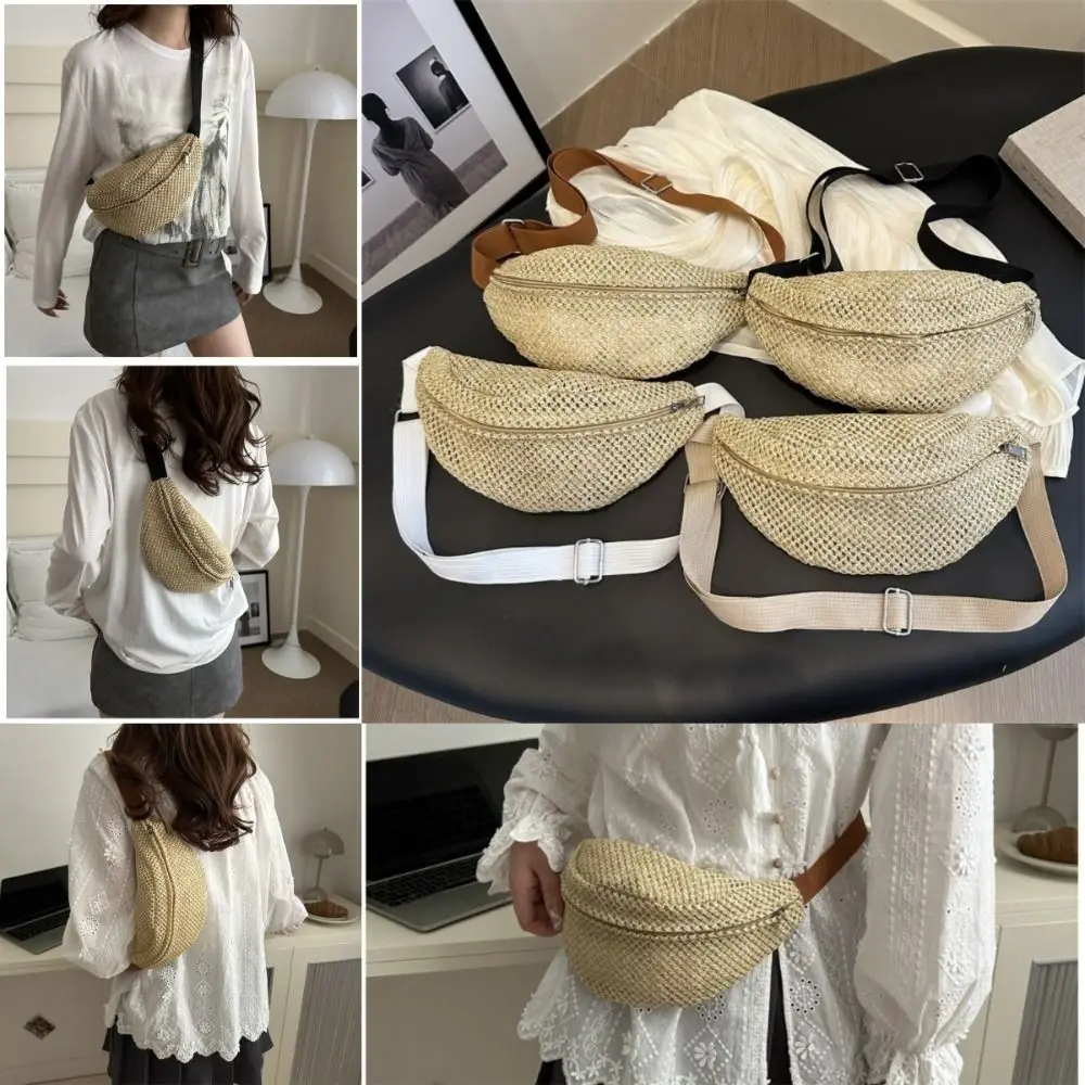 Travel Woven Waist Pouch Crochet Boho Shoulder Bags Breathable Versatile Chest Bag Sports
Travel Woven Waist Pouch Crochet Boho Shoulder Bags Breathable Versatile Chest Bag Sports