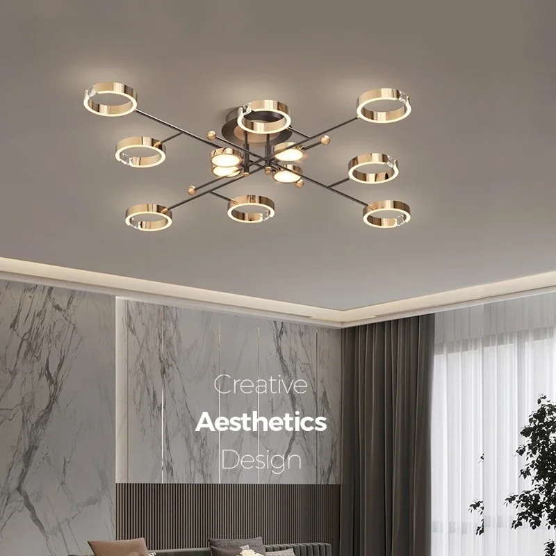 Nordic lamps hall crystal chandelier living room simple restaurant post-modern light luxury diamond ring
Nordic lamps hall crystal chandelier living room simple restaurant post-modern light luxury diamond ring