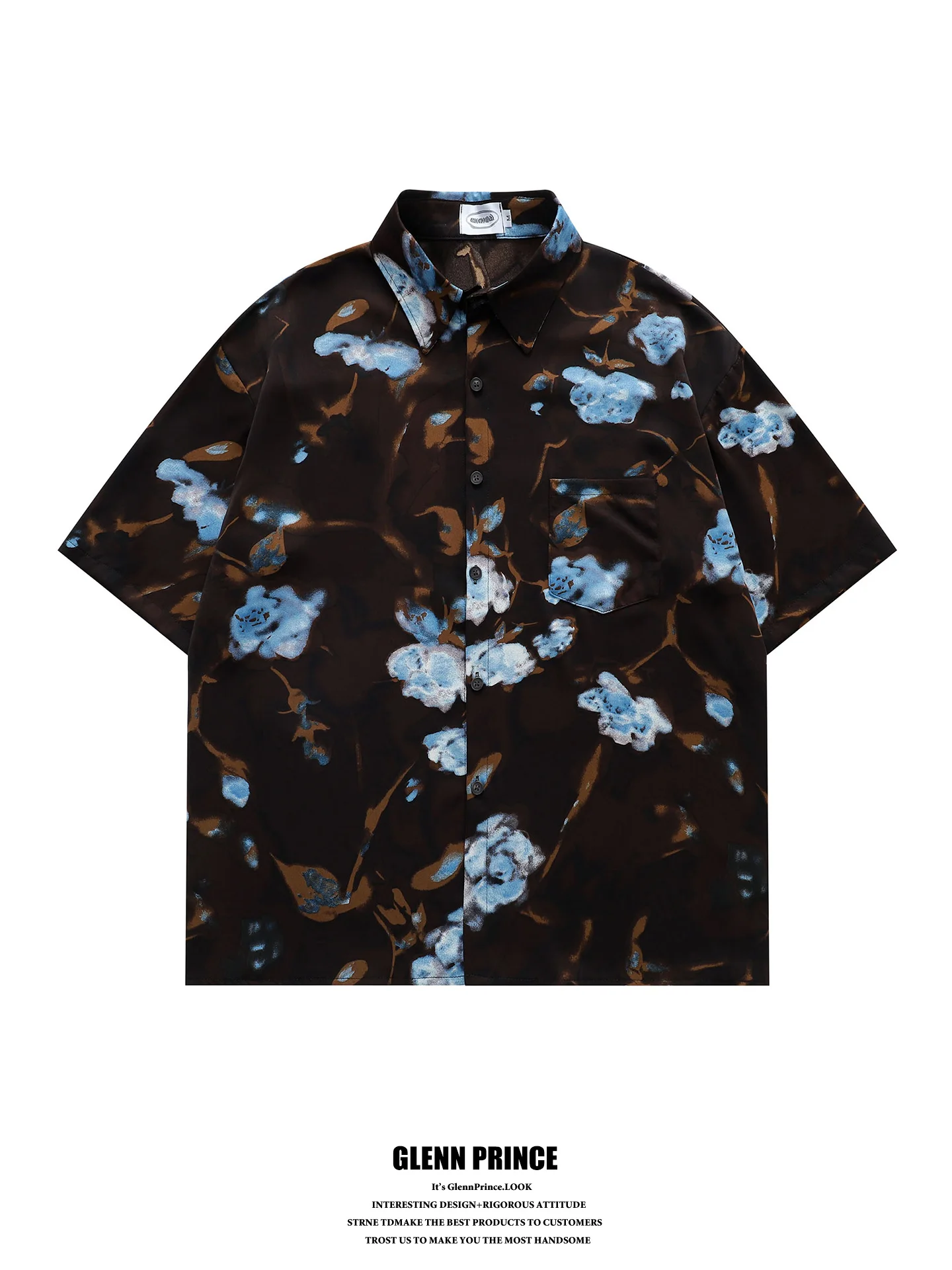 GPstudio Men's Summer Floral Print Loose Short Sleeve Shirt Vintage Hong Kong Style Gradient Color Casual Fashion Beach Wear
GPstudio Men's Summer Floral Print Loose Short Sleeve Shirt Vintage Hong Kong Style Gradient Color Casual Fashion Beach Wear