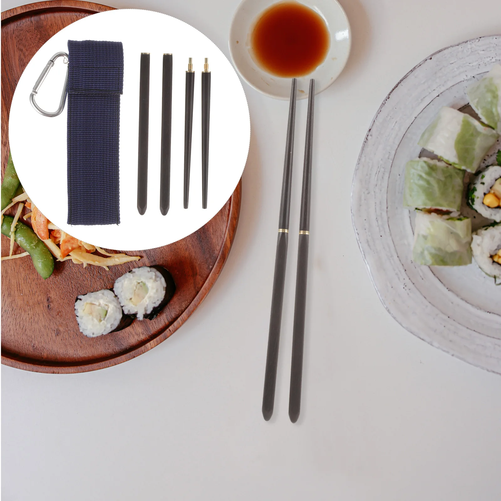 Portable Camping Chopsticks Foldable Black Rosewood 1 Pair Easy Clean Durable Reusable Outdoor Dining Gadgets Travel
Portable Camping Chopsticks Foldable Black Rosewood 1 Pair Easy Clean Durable Reusable Outdoor Dining Gadgets Travel