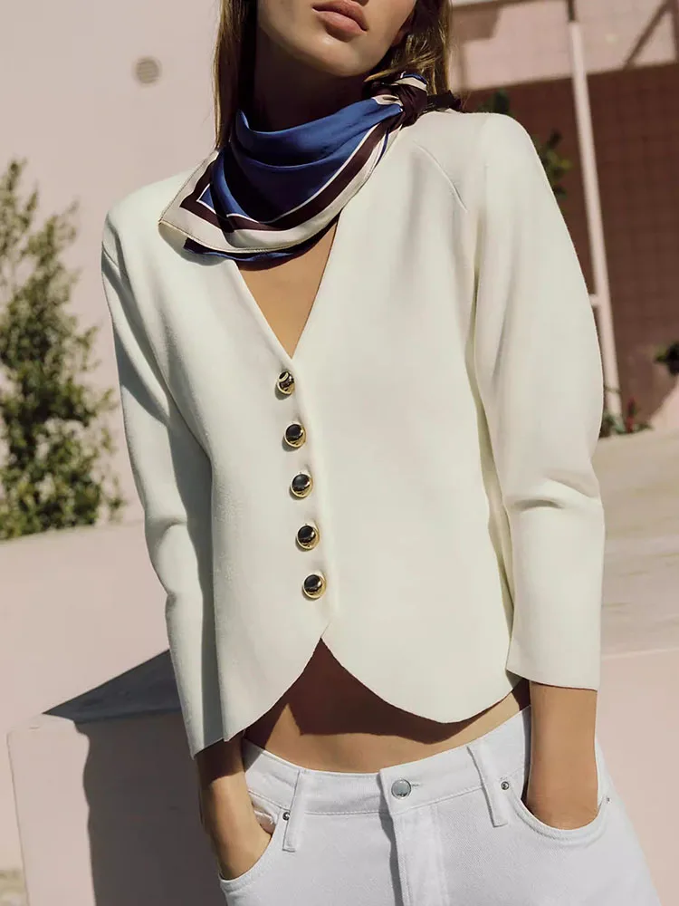 Spring 2026 Women's Sweet Long Sve V-Ne Padded oulder Knitted Jaet Slim Fit Cardigan Sle ort Length Button Closure
Spring 2026 Women's Sweet Long Sve V-Ne Padded oulder Knitted Jaet Slim Fit Cardigan Sle ort Length Button Closure