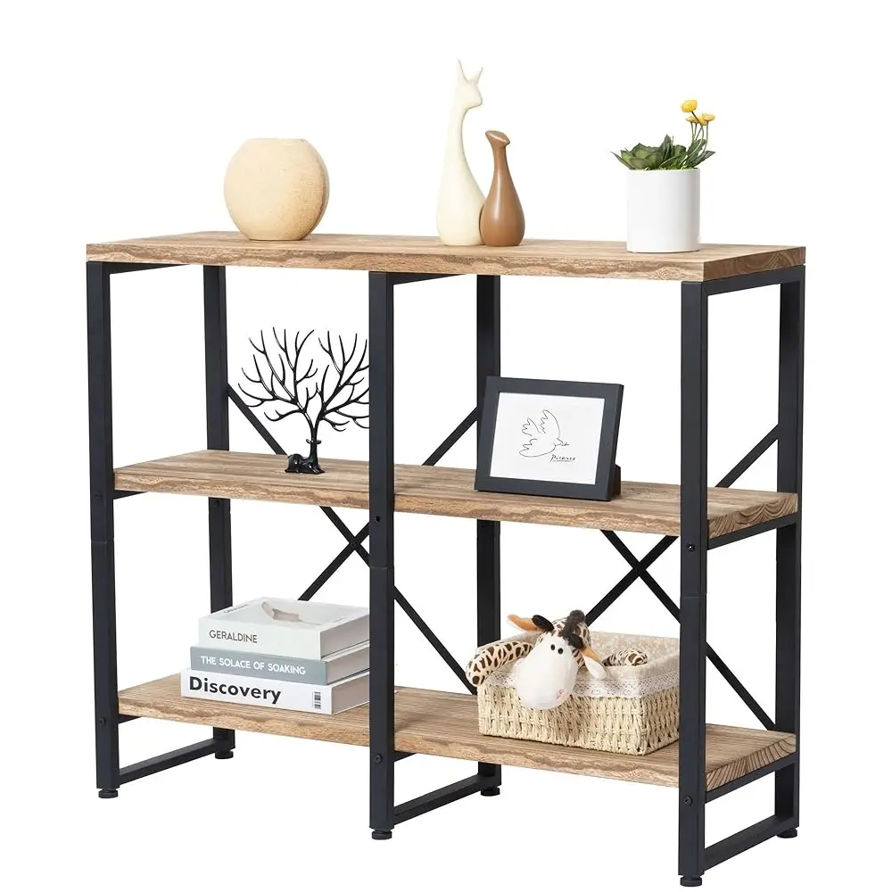 3 Tier Solid Real Wood Bookshelf Rustic Industrial Style, Wooden Storage Shelves Etagere Bookcase Book Shelf Display Shelf For
3 Tier Solid Real Wood Bookshelf Rustic Industrial Style, Wooden Storage Shelves Etagere Bookcase Book Shelf Display Shelf For