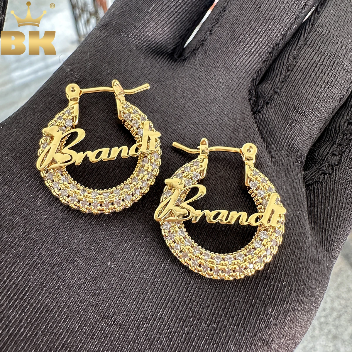 TBTK 22mm Brass Hoop Custom Stainless Steel Name Earring Personalized Letter Earring Wome Trendy Accessories Jewelry
TBTK 22mm Brass Hoop Custom Stainless Steel Name Earring Personalized Letter Earring Wome Trendy Accessories Jewelry