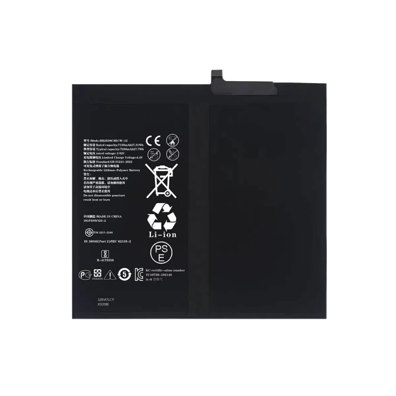 100% New For Honor Pad V6 7250mAh High Capacity Compatible HB27D8C8ECW +Free Tools
100% New For Honor Pad V6 7250mAh High Capacity Compatible HB27D8C8ECW +Free Tools