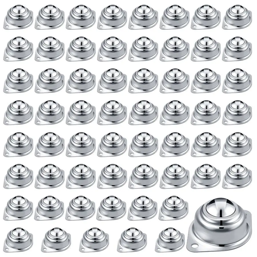 60Pcs Roller Ball Transfer Bearing, 1 Inch Carbon Steel Ball Casters, Mounted Round Ball Transfer Unit Universal for Conveyor Ro
60Pcs Roller Ball Transfer Bearing, 1 Inch Carbon Steel Ball Casters, Mounted Round Ball Transfer Unit Universal for Conveyor Ro