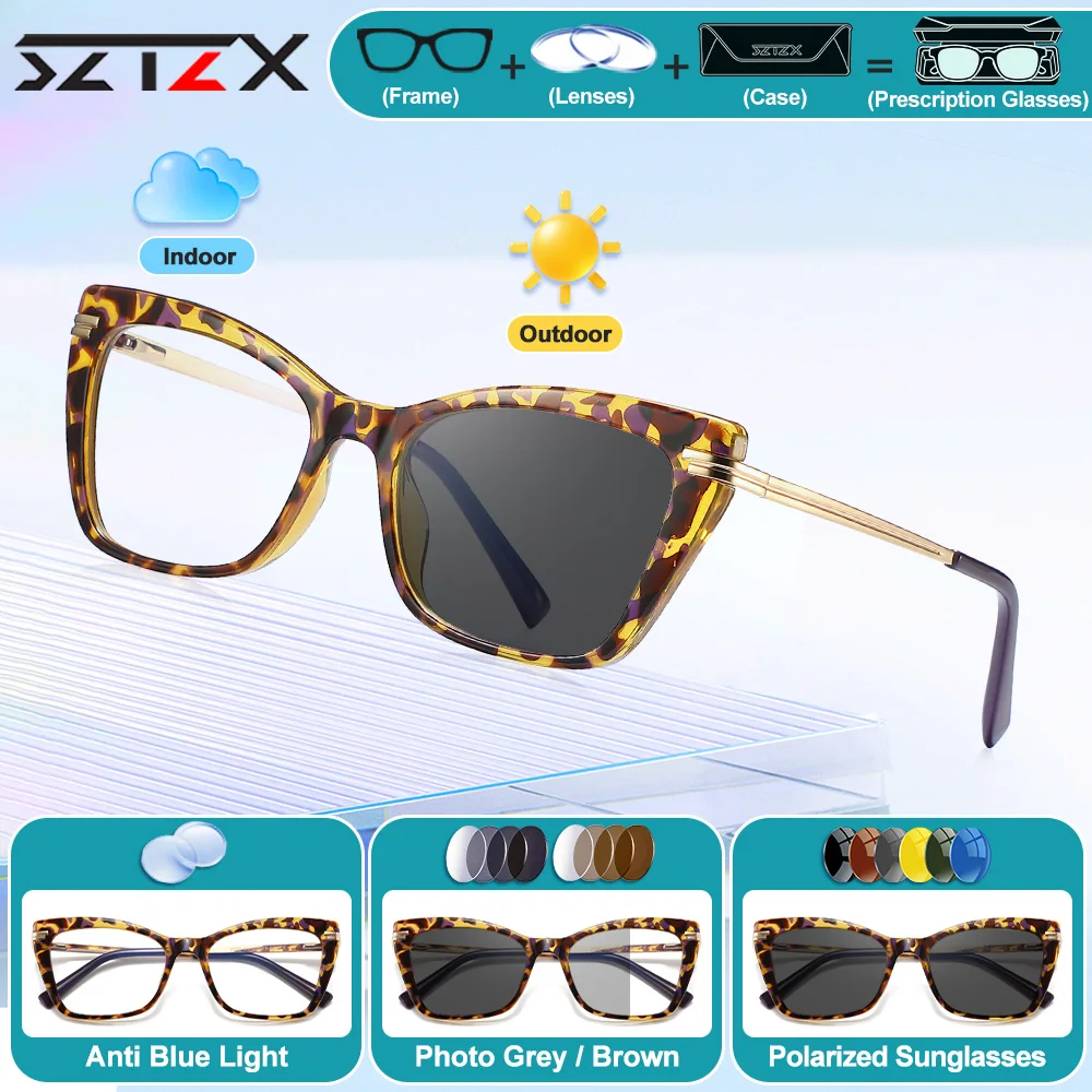 SZTZX классическая оправа-бабочка, фотохромные очки для чтения при близорукости, женские мультифокальные оптические очки с защитой от синего света, оптические очки по рецепту
SZTZX классическая оправа-бабочка, фотохромные очки для чтения при близорукости, женские мультифокальные оптические очки с защитой от синего света, оптические очки по рецепту