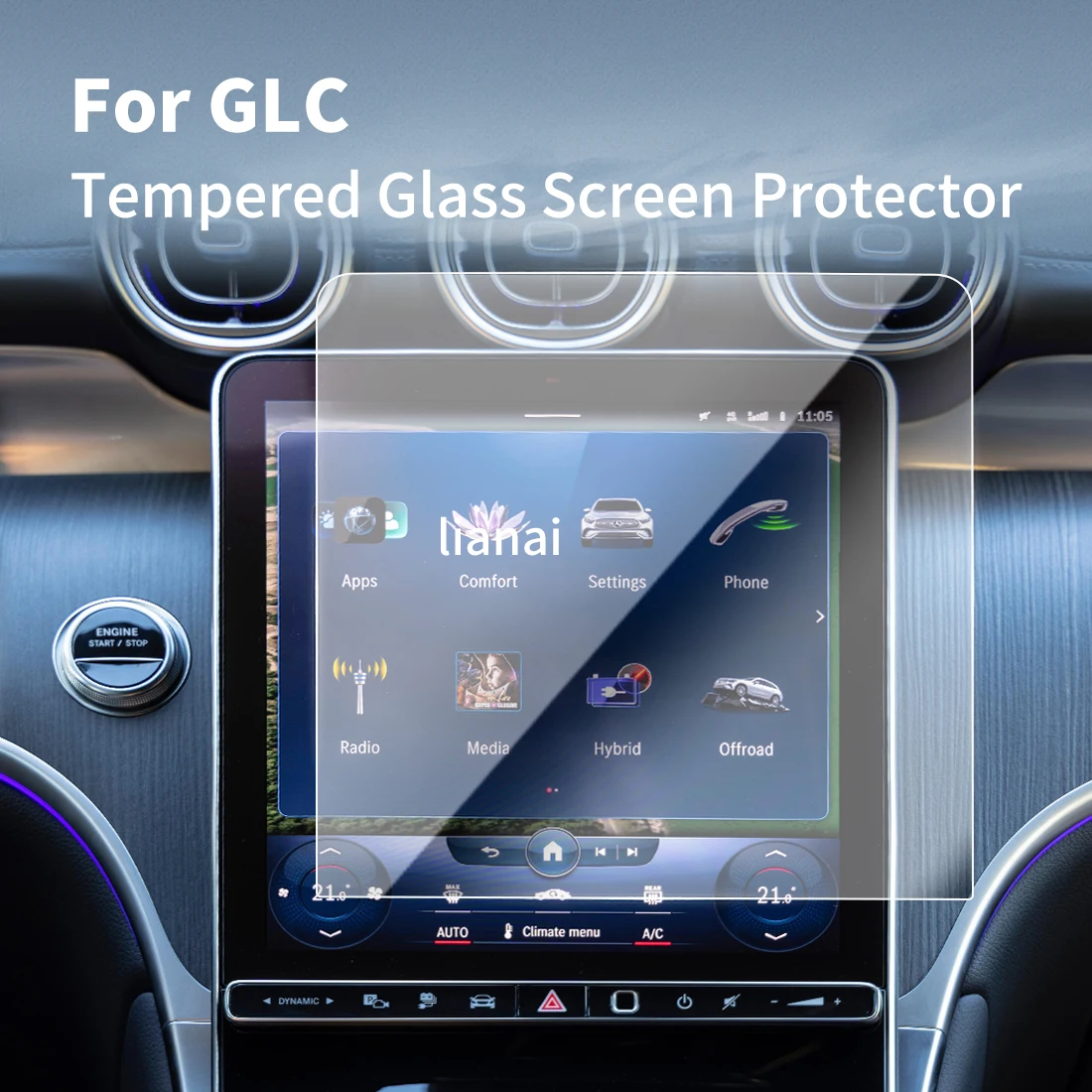 Carplay Screen Protector Tempered Glass Protective Film Navigator Auto Car Stickers Accessories For 24 Benz GLC
Carplay Screen Protector Tempered Glass Protective Film Navigator Auto Car Stickers Accessories For 24 Benz GLC