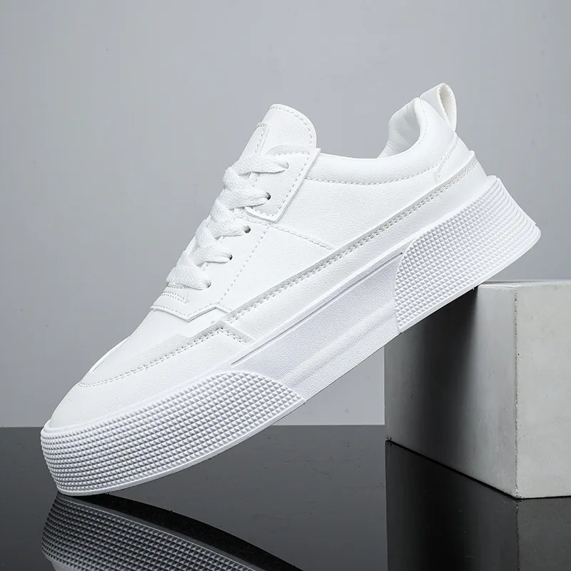 Men White Shoes Leather Casual Sneakers Trend Platform Shoes Comfortable Vulcanized Shoes for Men White Tenis Masculinos
Men White Shoes Leather Casual Sneakers Trend Platform Shoes Comfortable Vulcanized Shoes for Men White Tenis Masculinos