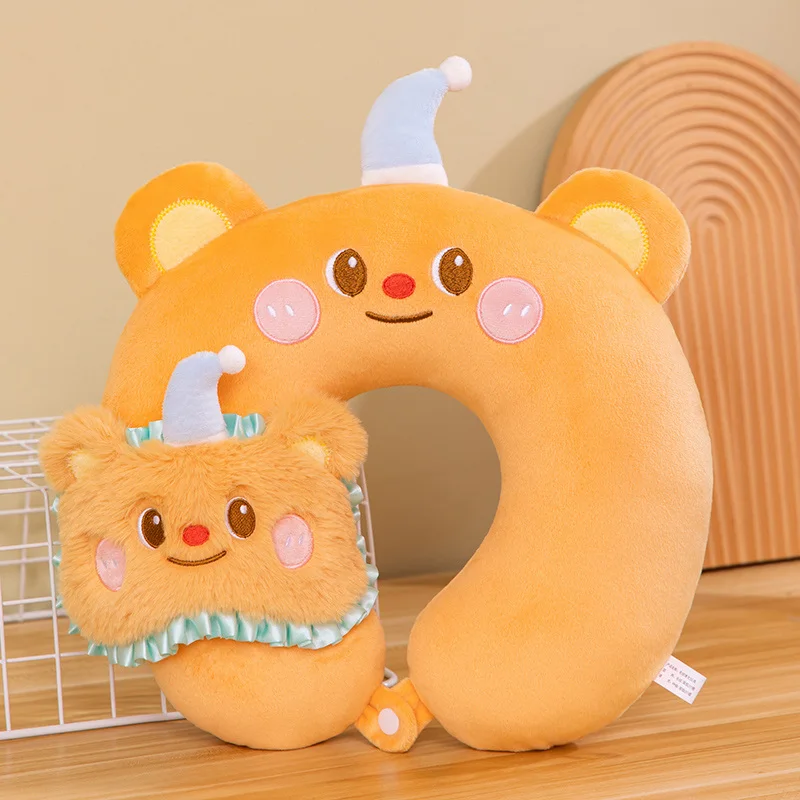 Exquisite Butter Bear Black Cat Neck Pillow patch Kawaii Animal Pillow U-shaped Pillow Soft Articles For Daily Use Creative Gift
Exquisite Butter Bear Black Cat Neck Pillow patch Kawaii Animal Pillow U-shaped Pillow Soft Articles For Daily Use Creative Gift