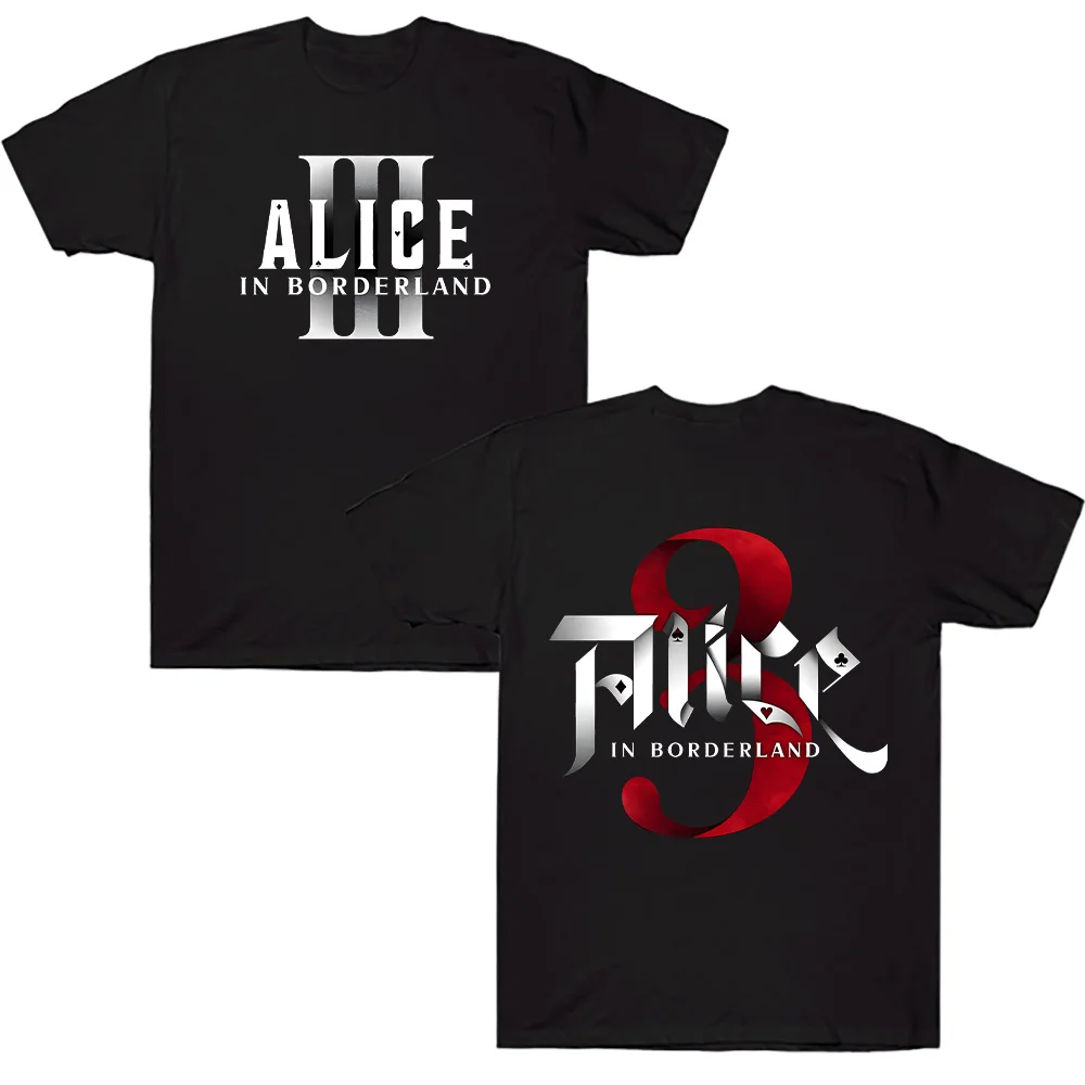 Unisex Cotton T-shirt Alice in Borderland 3 Graphic T Shirts Men Clothing Summer Comfortable O-neck Short Sleeve Fashion Y2K Tee
Unisex Cotton T-shirt Alice in Borderland 3 Graphic T Shirts Men Clothing Summer Comfortable O-neck Short Sleeve Fashion Y2K Tee