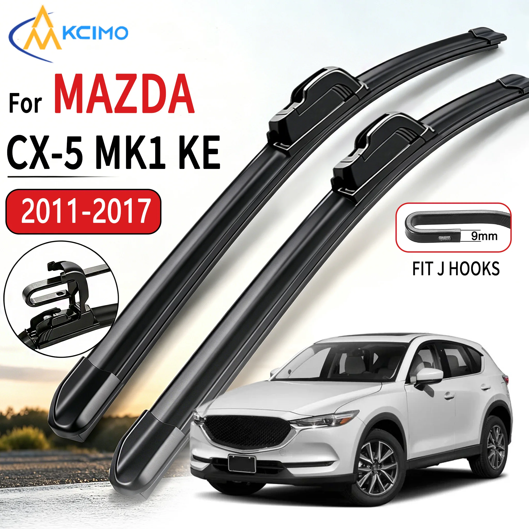 Vehicle Specific J Hook U Connector Car Wiper Soft Rubber Boneless Wipers Wiping Blades 24"+18" For Mazda CX 5 CX-5 2011-2017
Vehicle Specific J Hook U Connector Car Wiper Soft Rubber Boneless Wipers Wiping Blades 24"+18" For Mazda CX 5 CX-5 2011-2017