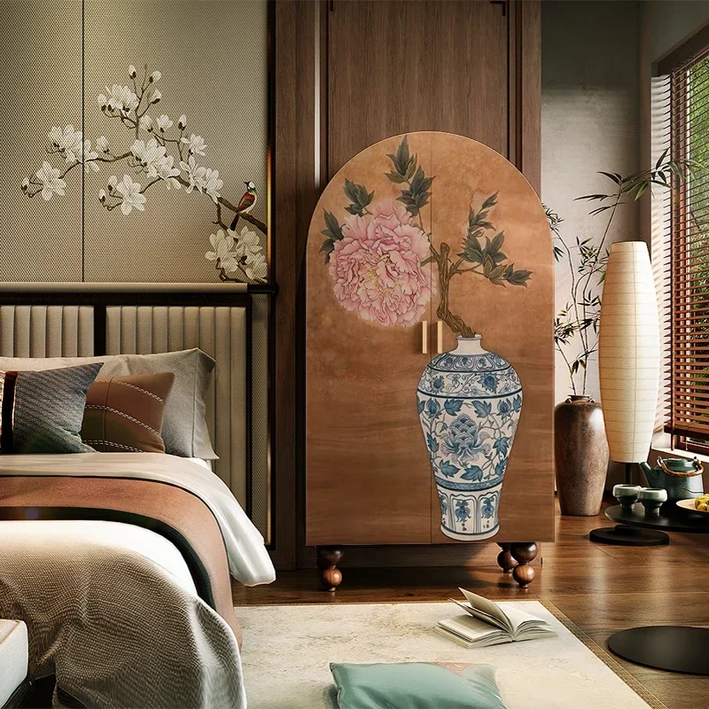 TAO Celadon Peony Chinese Classical Solid Wood Small Home Bedroom Hanging Wardrobe Cloakroom Storage
TAO Celadon Peony Chinese Classical Solid Wood Small Home Bedroom Hanging Wardrobe Cloakroom Storage