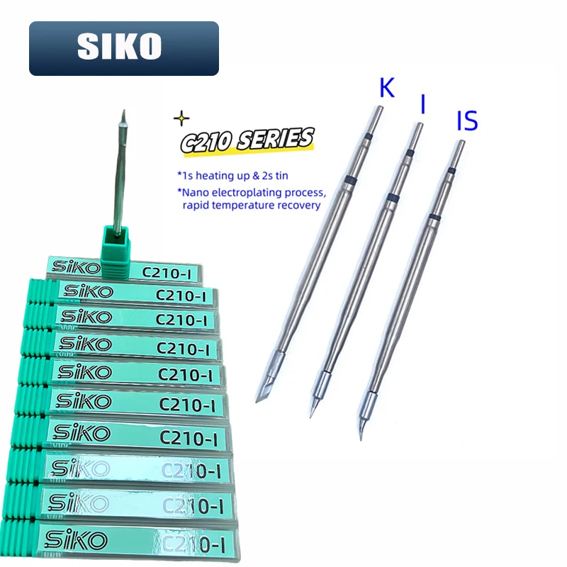 SIKO C210 Professional Lead-free Heating Core Is Used For High-precision Welding Nozzle Of JBC T210/T26 Welding Table Handle.
SIKO C210 Professional Lead-free Heating Core Is Used For High-precision Welding Nozzle Of JBC T210/T26 Welding Table Handle.