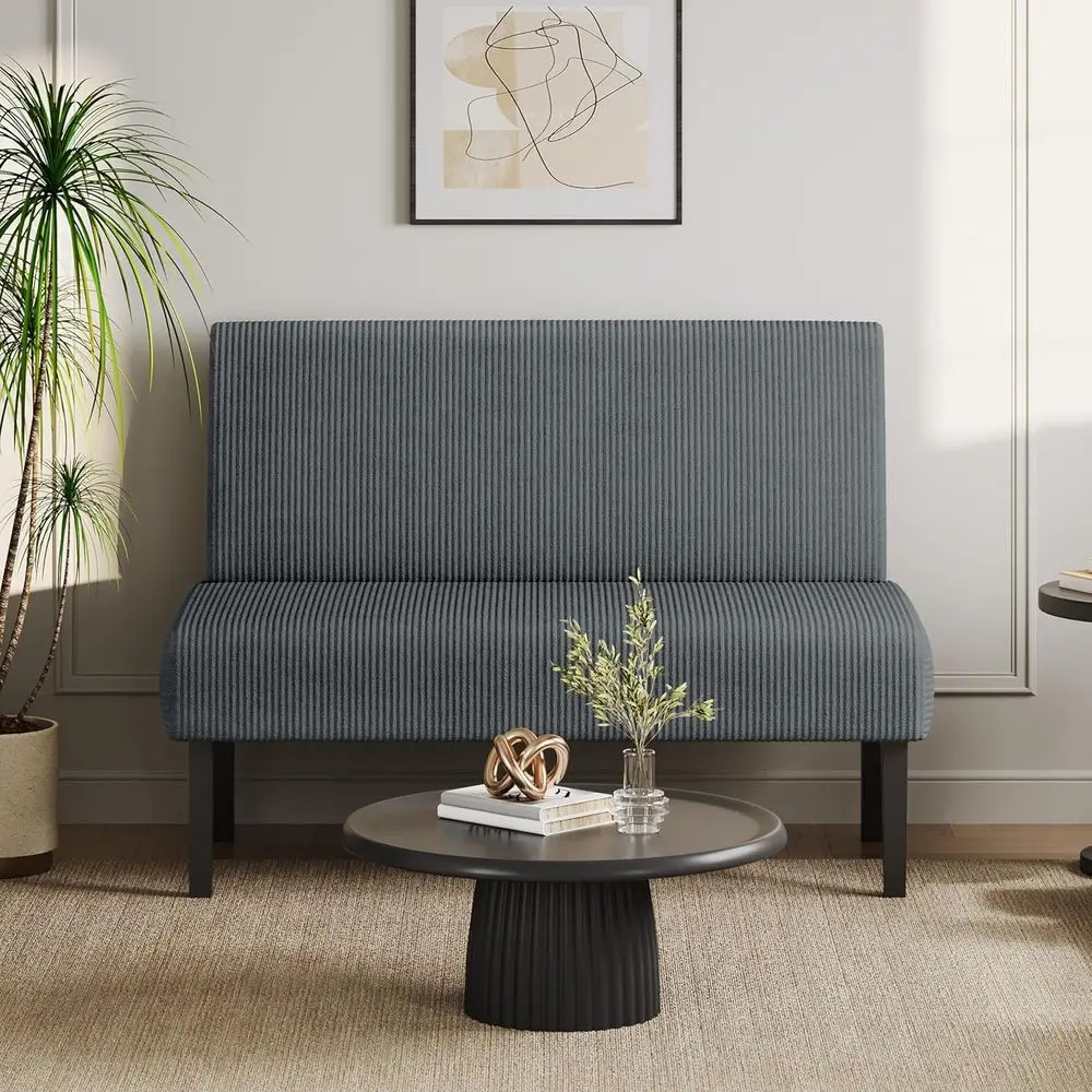 Compact 2-Seater Loveseat Sofa with Armchair, Corduroy Fabric, Easy Assembly, Ideal for Small Spaces: Living Room, Bedroom, Dorm
Compact 2-Seater Loveseat Sofa with Armchair, Corduroy Fabric, Easy Assembly, Ideal for Small Spaces: Living Room, Bedroom, Dorm
