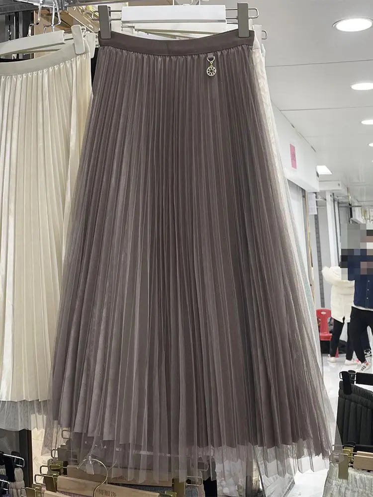 3 Layers Midi Summer Tulle Skirt Women 2024 Ladies Casual High Waist Mesh A-line Pleated Sun School Long Skirts Female F207
3 Layers Midi Summer Tulle Skirt Women 2024 Ladies Casual High Waist Mesh A-line Pleated Sun School Long Skirts Female F207