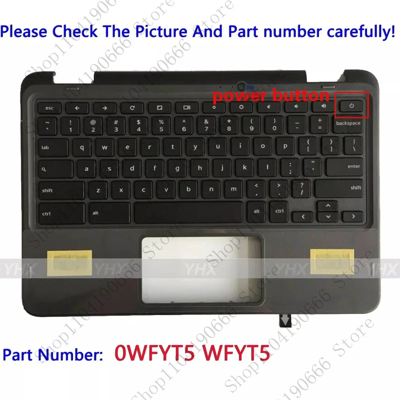 Компоненты ноутбука Новый DELL Chromebook 11 3100 Чехол для упора для рук Клавиатура 2 в 1 0WFYT5 WFYT5.
Компоненты ноутбука Новый DELL Chromebook 11 3100 Чехол для упора для рук Клавиатура 2 в 1 0WFYT5 WFYT5.