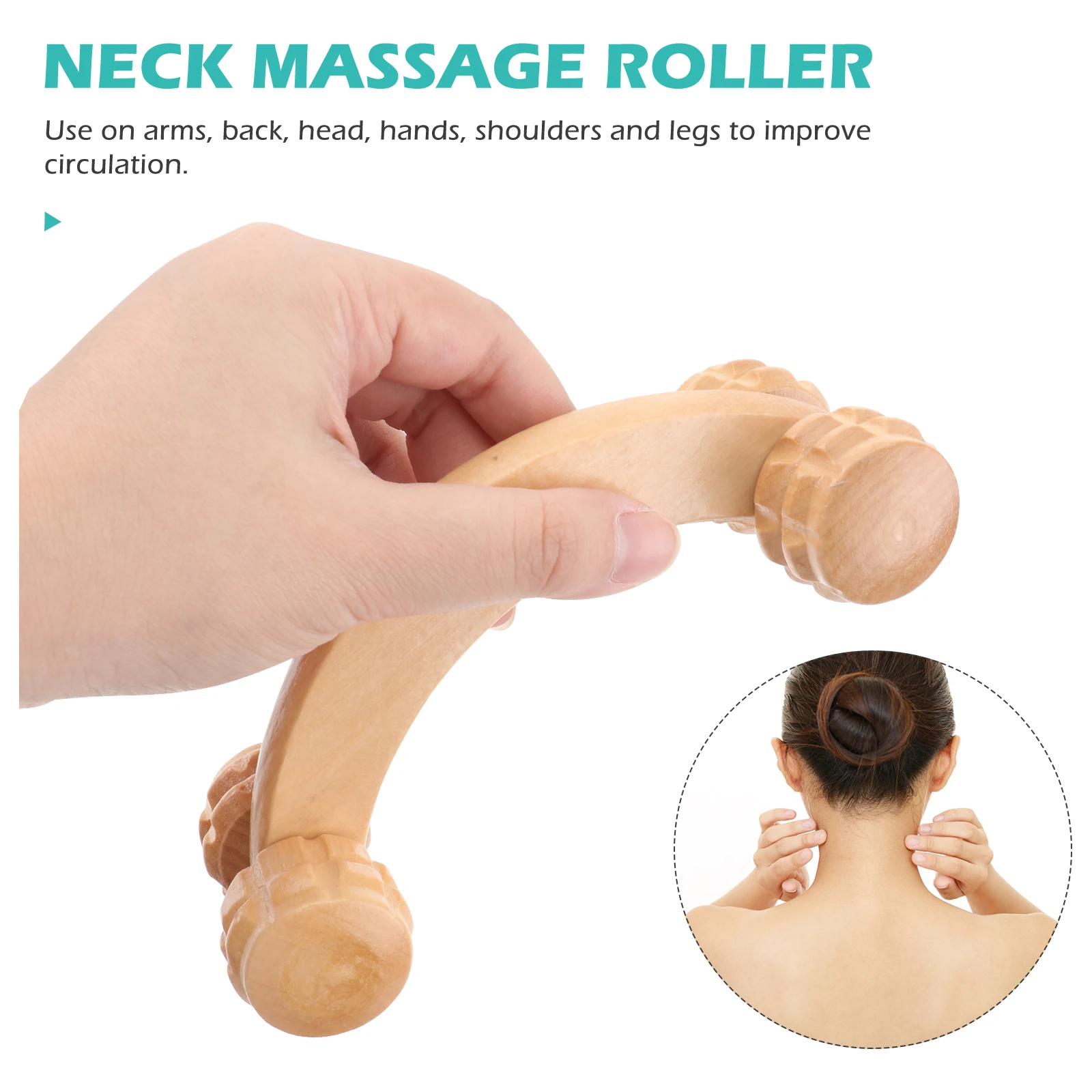 Wooden Massage Roller Full Body Massager Acupressure Roller For Neck Shoulder Back Leg Waist Pain Relief Portable Self Massage
Wooden Massage Roller Full Body Massager Acupressure Roller For Neck Shoulder Back Leg Waist Pain Relief Portable Self Massage