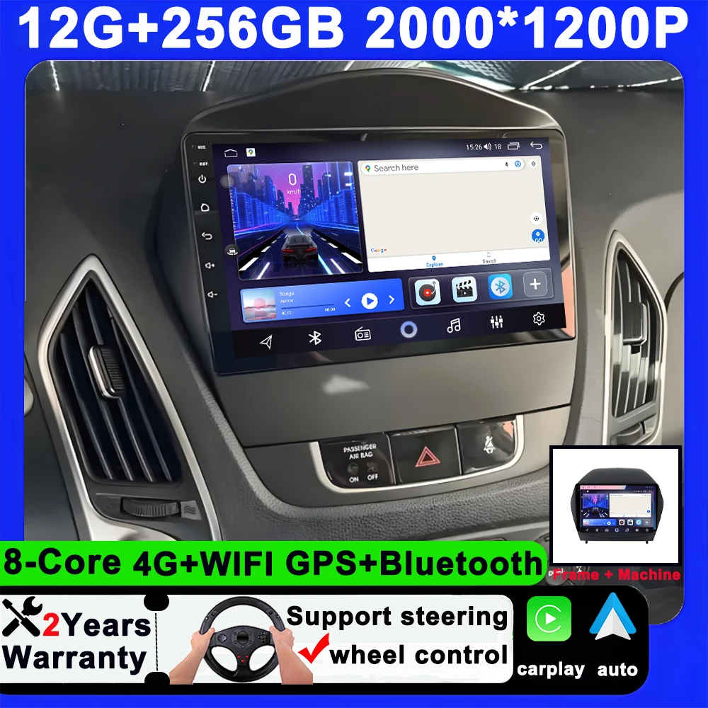 For Hyundai Tucson 2 LM IX35 2009-2015 Carplay Auto DSP Android 14 Car Radio Multimedia Video Player Navigation GPS car dvd wif
For Hyundai Tucson 2 LM IX35 2009-2015 Carplay Auto DSP Android 14 Car Radio Multimedia Video Player Navigation GPS car dvd wif