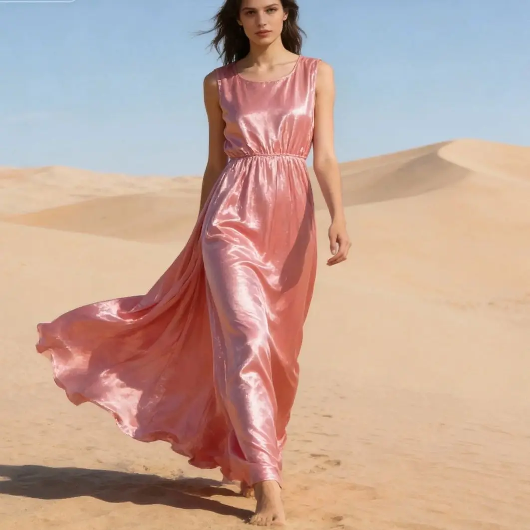 Розовое глянцевое платье-комбинация из атласа, шелковистое, гладкое, на бретельках, макси, без рукавов, свободного кроя, розовое, больших размеров, длинное платье, женский халат для сна
Розовое глянцевое платье-комбинация из атласа, шелковистое, гладкое, на бретельках, макси, без рукавов, свободного кроя, розовое, больших размеров, длинное платье, женский халат для сна