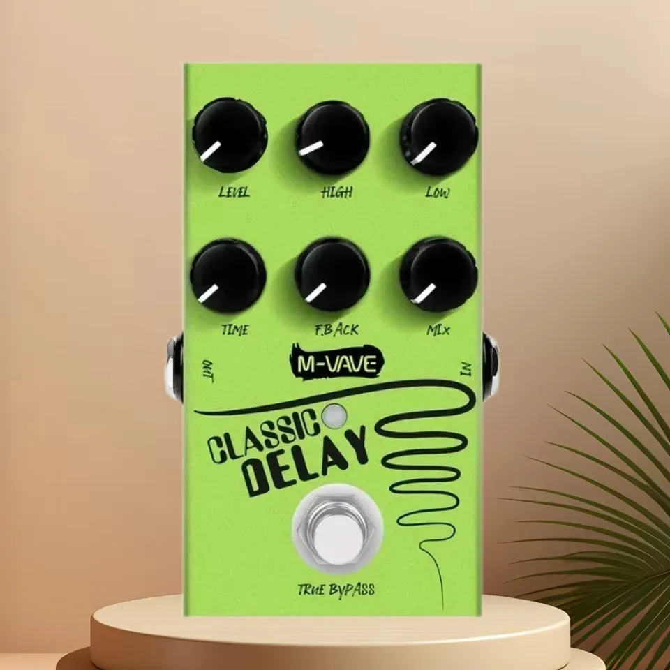 M-vave-Classic 600ms Delay Effect Pedal, True Bypass Guitar Effects for Electric Bass Players
M-vave-Classic 600ms Delay Effect Pedal, True Bypass Guitar Effects for Electric Bass Players