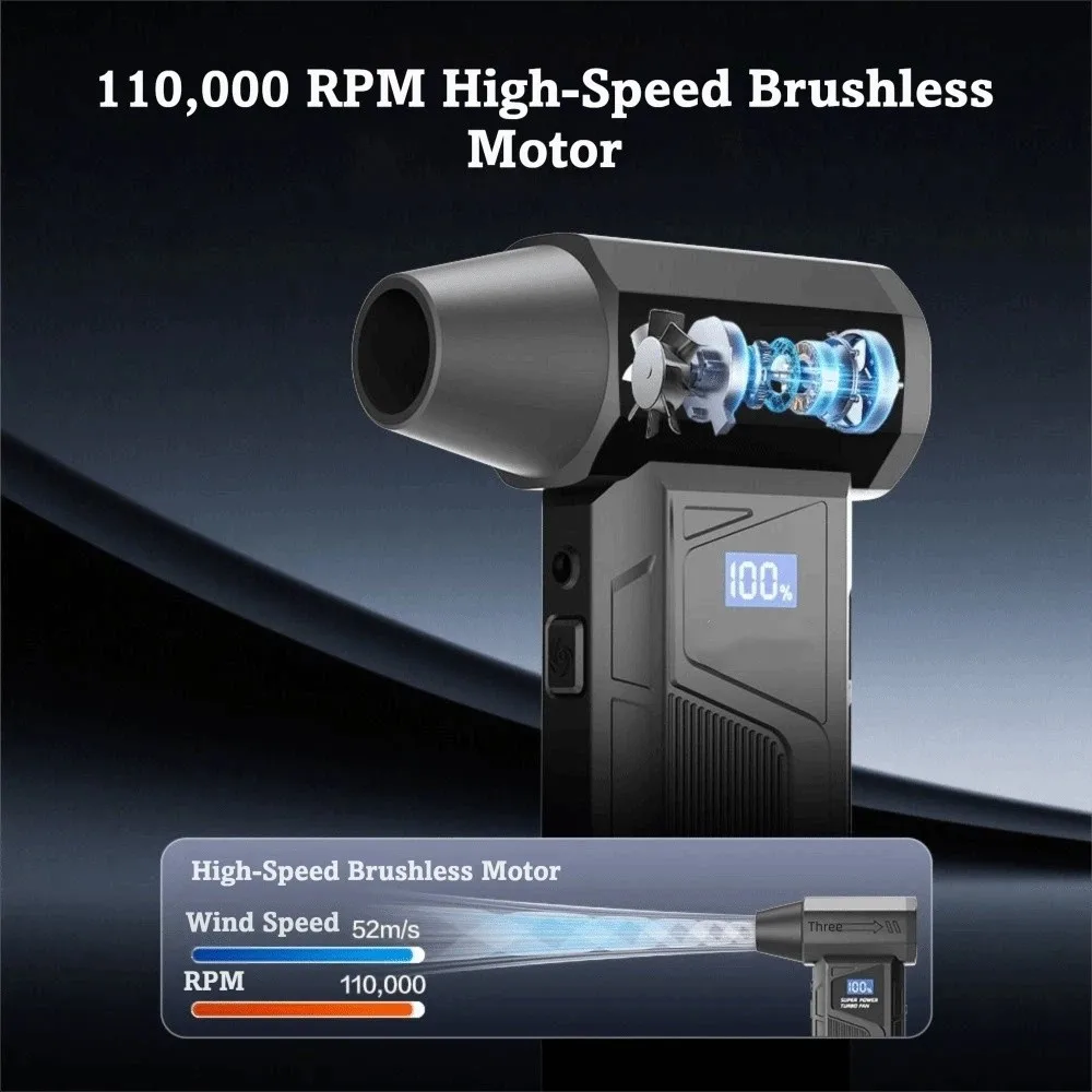 LED Light Wireless Jet Fan High Power 4000mAh Battery Turbo Jet Blower Turbo Technology Digital Display Brushless Motor Blower
LED Light Wireless Jet Fan High Power 4000mAh Battery Turbo Jet Blower Turbo Technology Digital Display Brushless Motor Blower