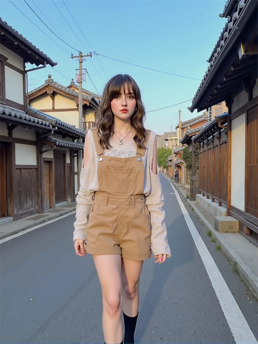 Denim Vintage Rompers For Woman Elegant High Waist Playsuits Women'S Clothing 2025 Trend Spring Cinched Buttoned Leg Fashion New
Denim Vintage Rompers For Woman Elegant High Waist Playsuits Women'S Clothing 2025 Trend Spring Cinched Buttoned Leg Fashion New