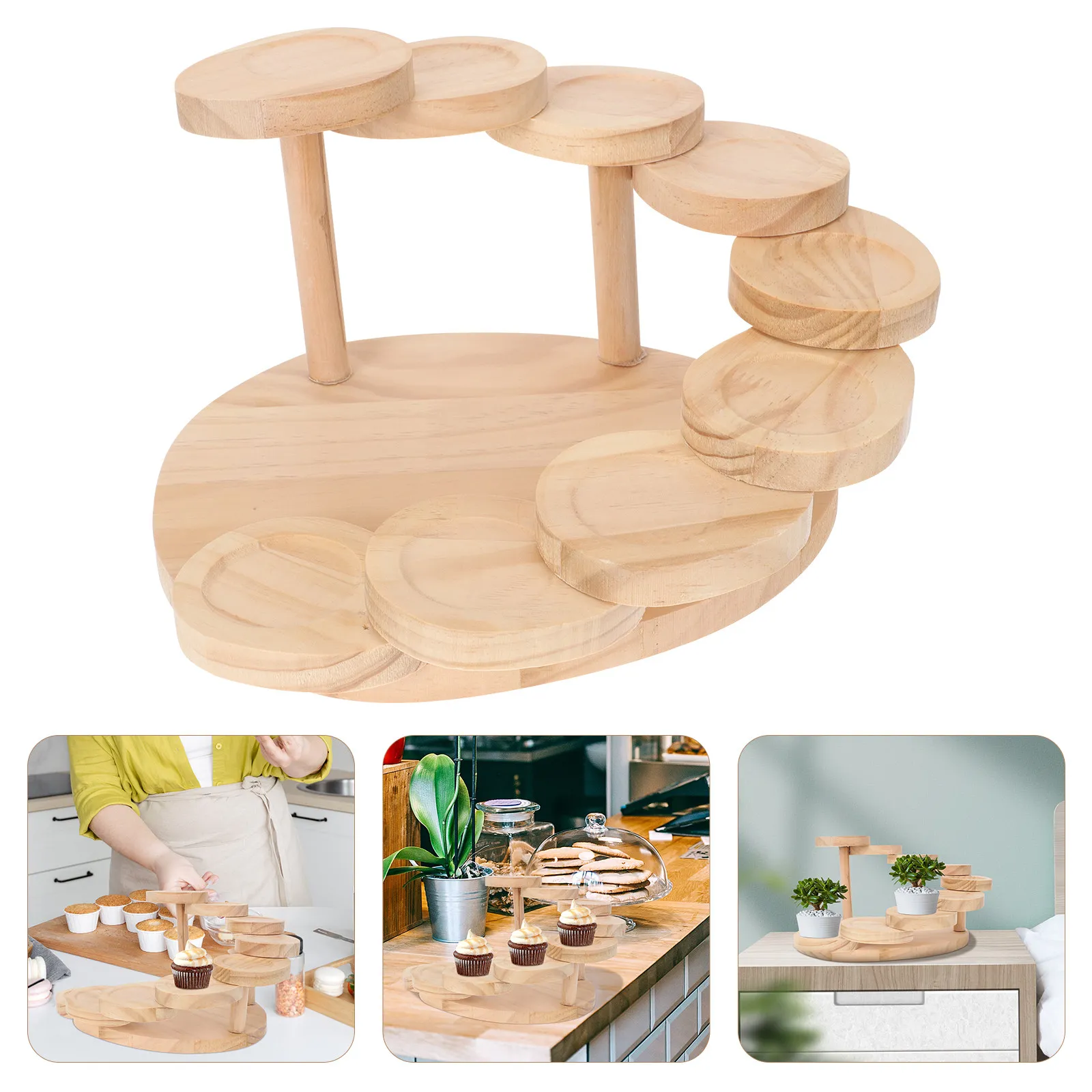 Wooden Multi-Layer Cake Display Stand for Desserts Cupcakes Muffins Pastries Fruits Snacks Wedding Birthday Party Home
Wooden Multi-Layer Cake Display Stand for Desserts Cupcakes Muffins Pastries Fruits Snacks Wedding Birthday Party Home