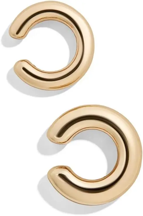 14K Gold Plated Cubic Zirconia Sparkling Round Huggie Ear Cuff Gold Earrings for Women | Clip On
14K Gold Plated Cubic Zirconia Sparkling Round Huggie Ear Cuff Gold Earrings for Women | Clip On