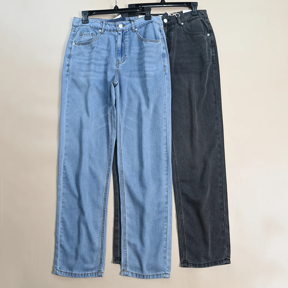 Men's Summer New Sle Silk Cotton Stretchy Cone aped Jeans High Waist Wide Leg Pants Casual Loose Fit Long Trousers
Men's Summer New Sle Silk Cotton Stretchy Cone aped Jeans High Waist Wide Leg Pants Casual Loose Fit Long Trousers