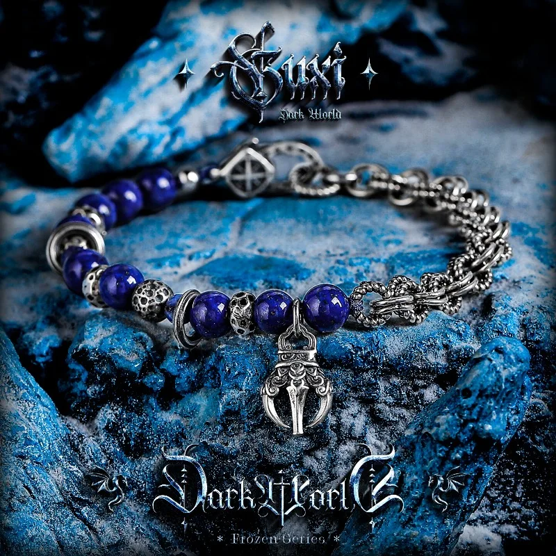 HQ Natural Crystal Bead Bracelet Vintage S925 Silver Blue Lapis Lazuli Bangle Bracelets for Men Women Trendy Luxury Jewelry Gift
HQ Natural Crystal Bead Bracelet Vintage S925 Silver Blue Lapis Lazuli Bangle Bracelets for Men Women Trendy Luxury Jewelry Gift