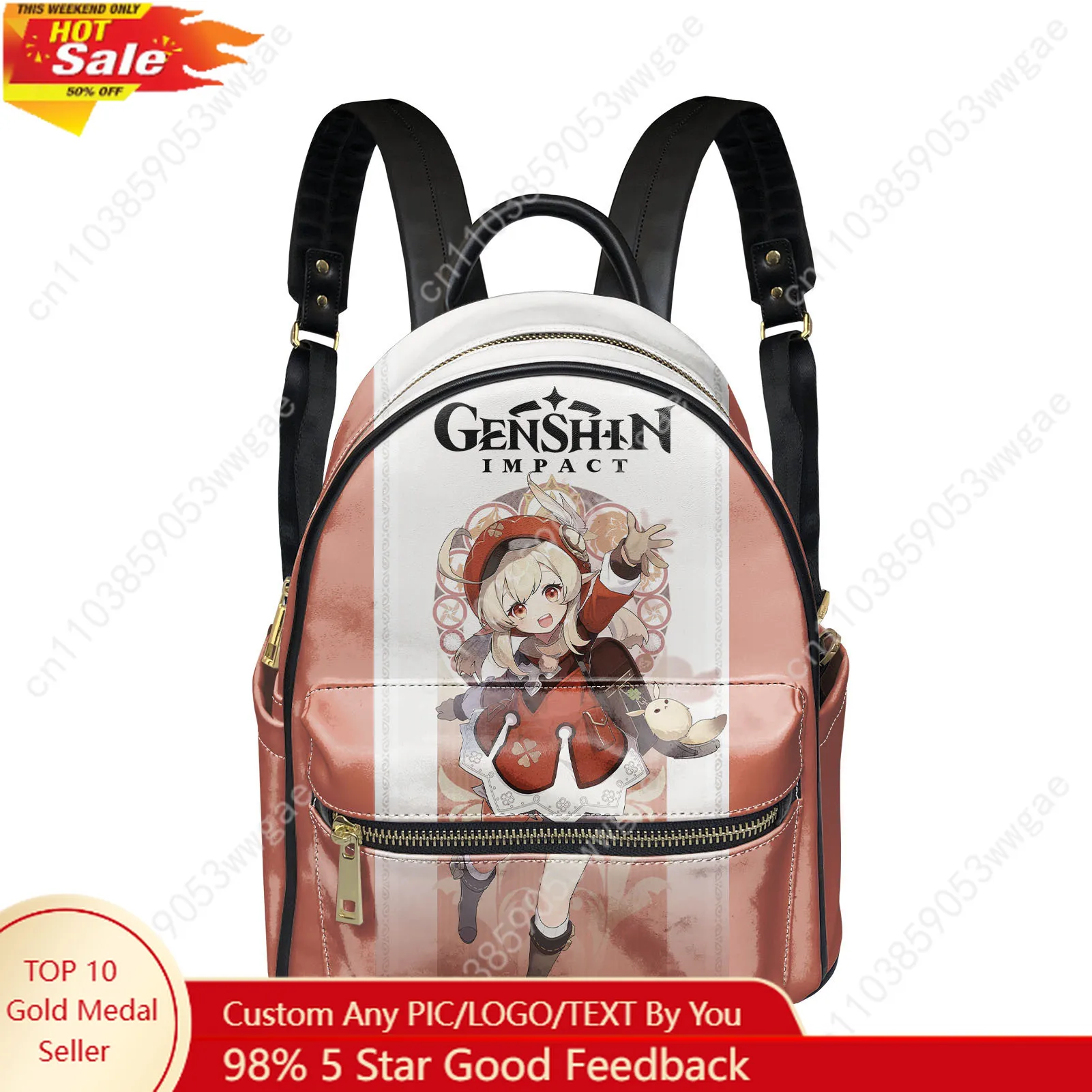 Genshin Klee Backpack Womens Mens Knapsack Custom Text Image Double Shoulder Bag Business Travel Bookbag Rucksack Gift Daypack
Genshin Klee Backpack Womens Mens Knapsack Custom Text Image Double Shoulder Bag Business Travel Bookbag Rucksack Gift Daypack